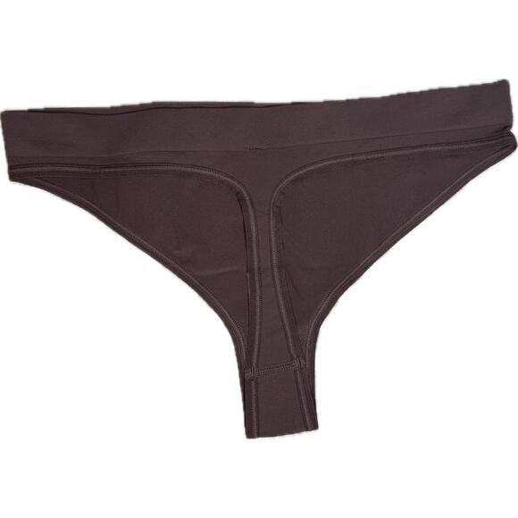 Free People Intimately Thong XXS Coconut Shell Brown | Soft‎ & Seamless Lingerie - Picture 2 of 4